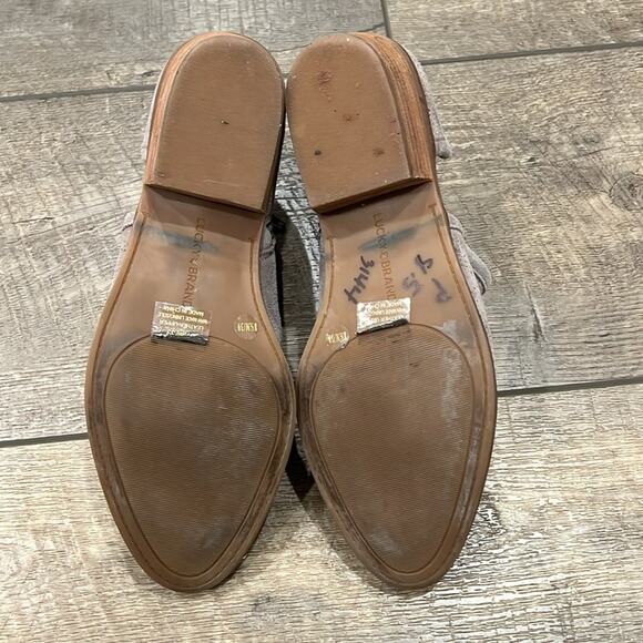 Lucky Brand Women's Felixah D'Orsay Bootie Gray Tan Size 8.5 - Picture 8 of 9